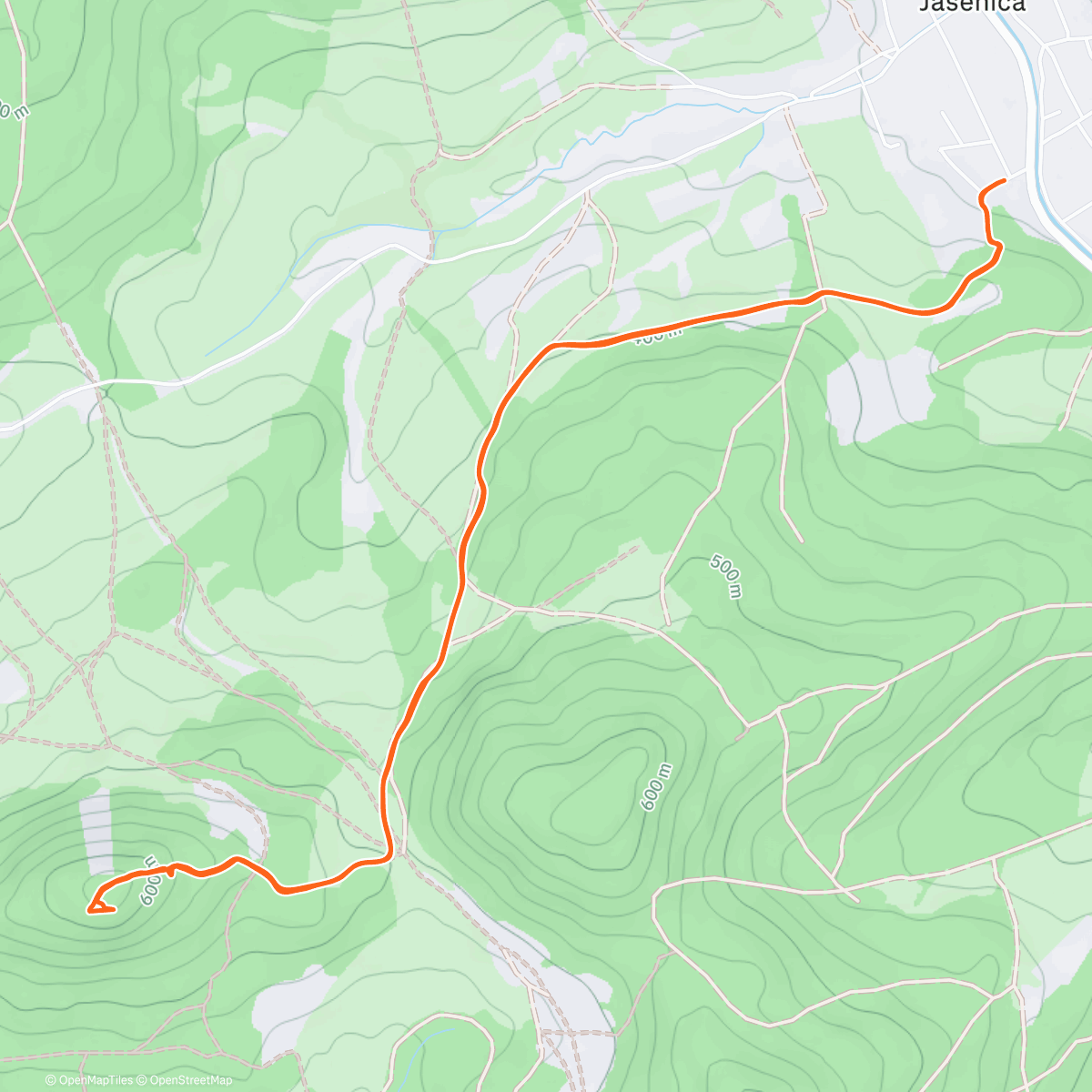 Mappa dell'attività Afternoon Hike Klapy 4x