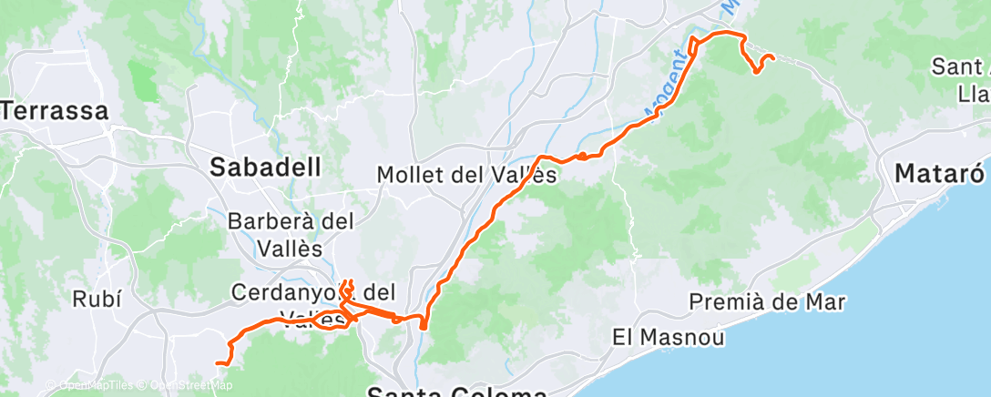 Карта физической активности (Morning Ride)