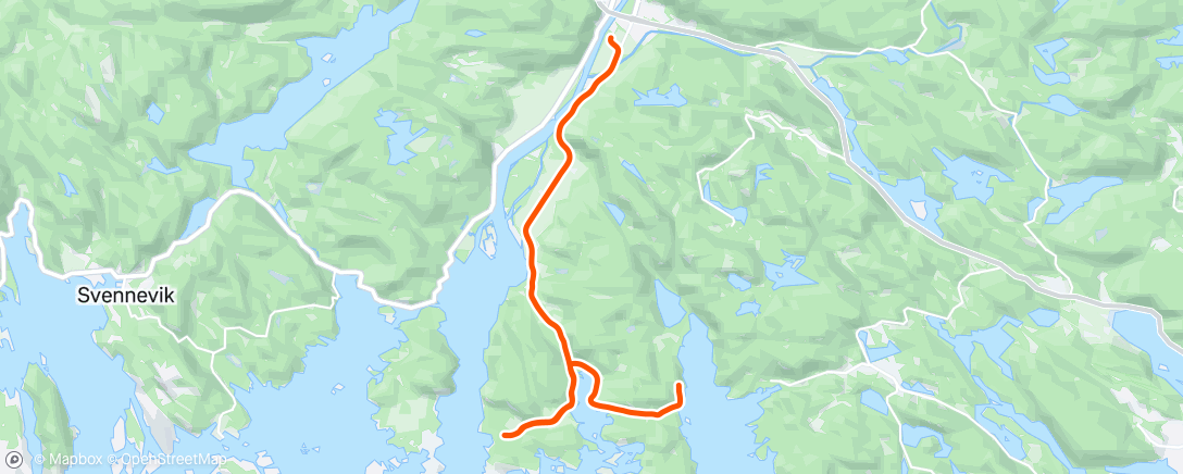 Map of the activity, Lunch Run