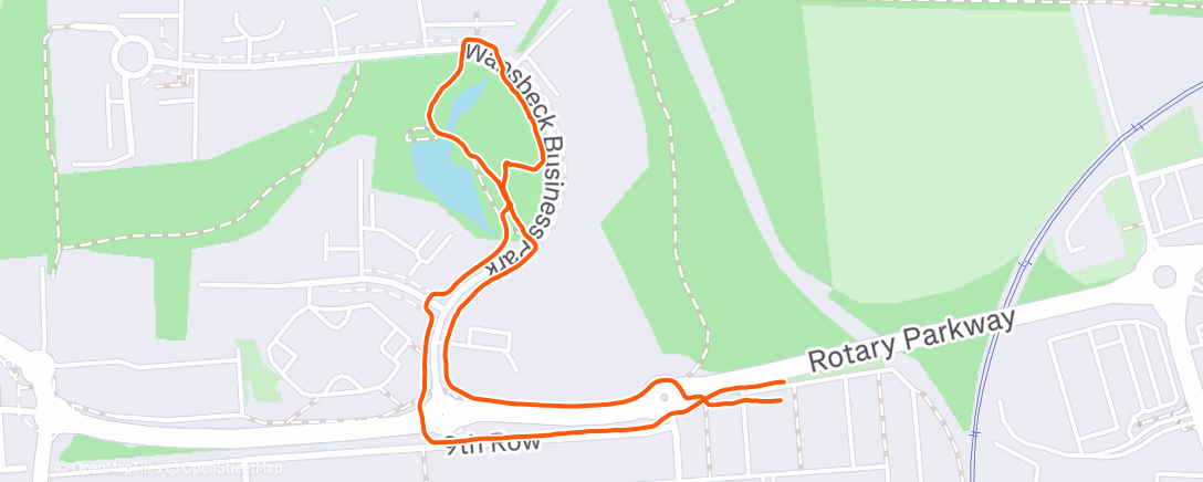 Map of the activity, Morning Walk