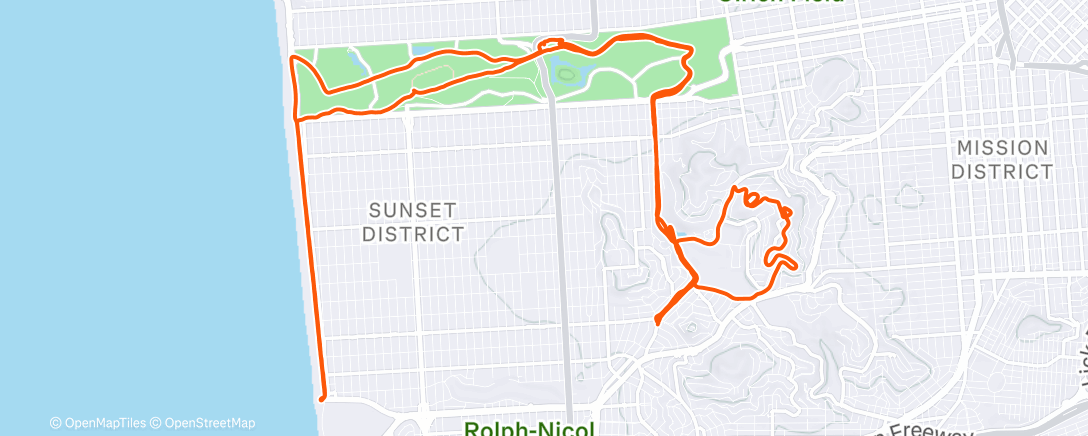 Map of the activity, Lunch Ride