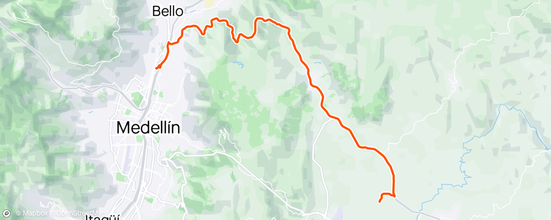 Map of the activity, Las cuchillas medellin