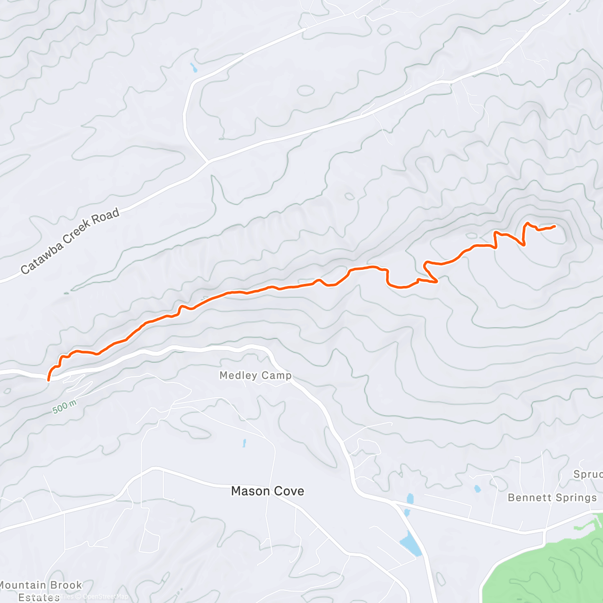 Mappa dell'attività Afternoon Hike