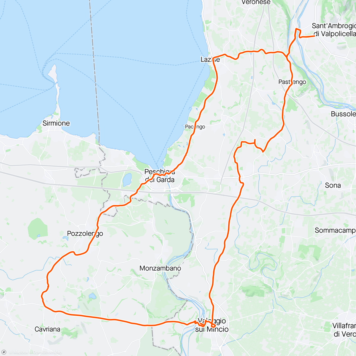 Map of the activity, Giro ditalia - terzo giorno 2024