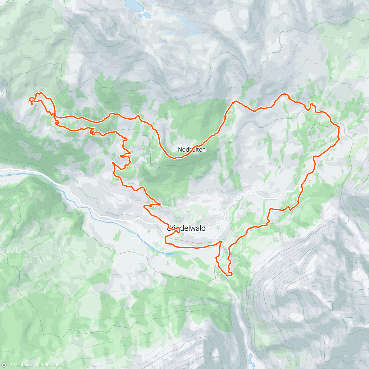 Map of the activity, Mini eigerbike