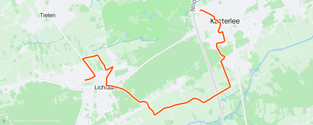 Map of the activity, Running