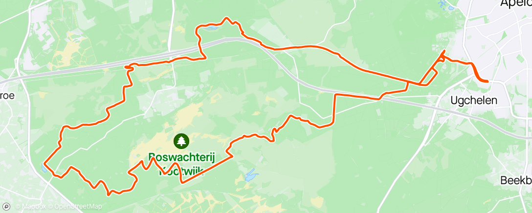 Mapa da atividade, Bar-end rit naar de Loofles