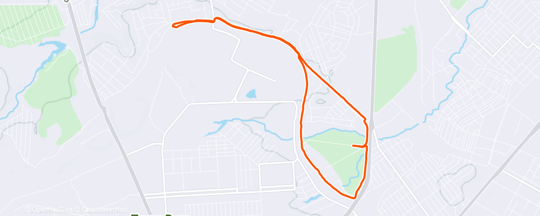 Map of the activity, Утренний забег