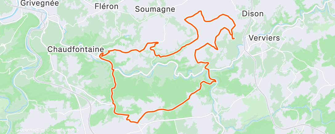 Map of the activity, Morning Ride