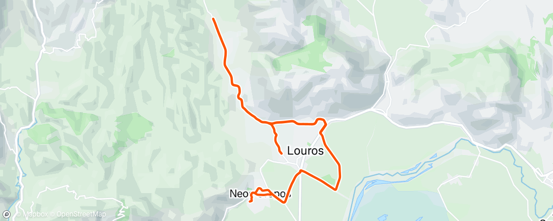 Map of the activity, Afternoon Ride