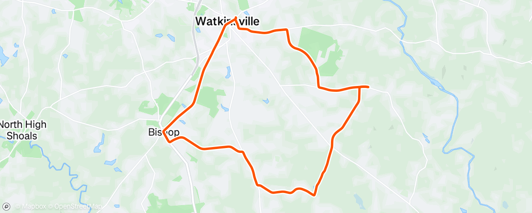 Map of the activity, Morning spin b4 Athens