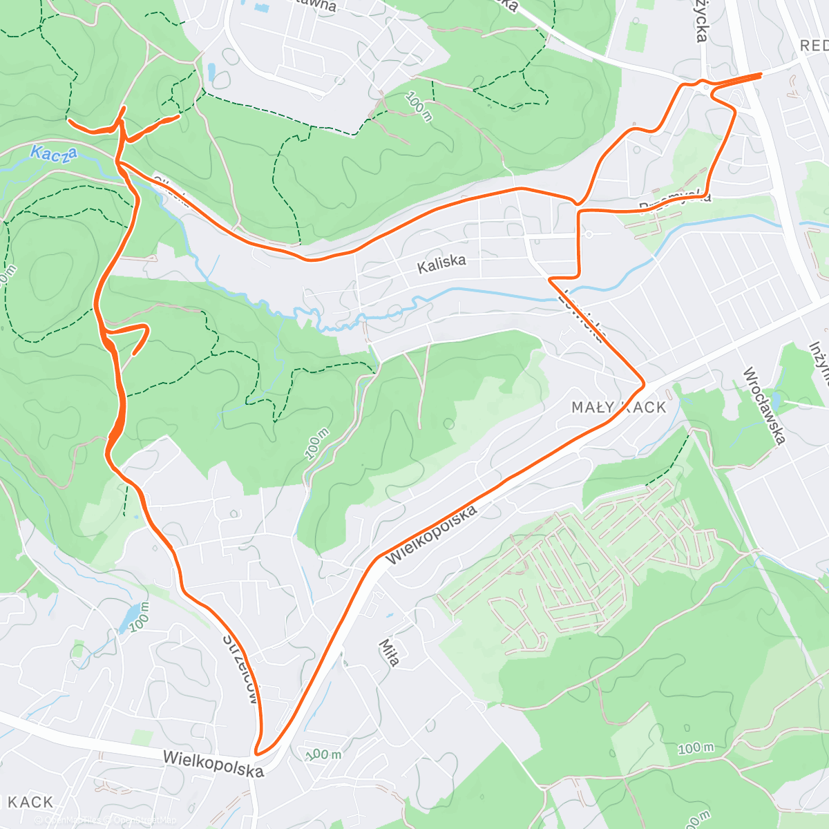 Map of the activity, MTB #1