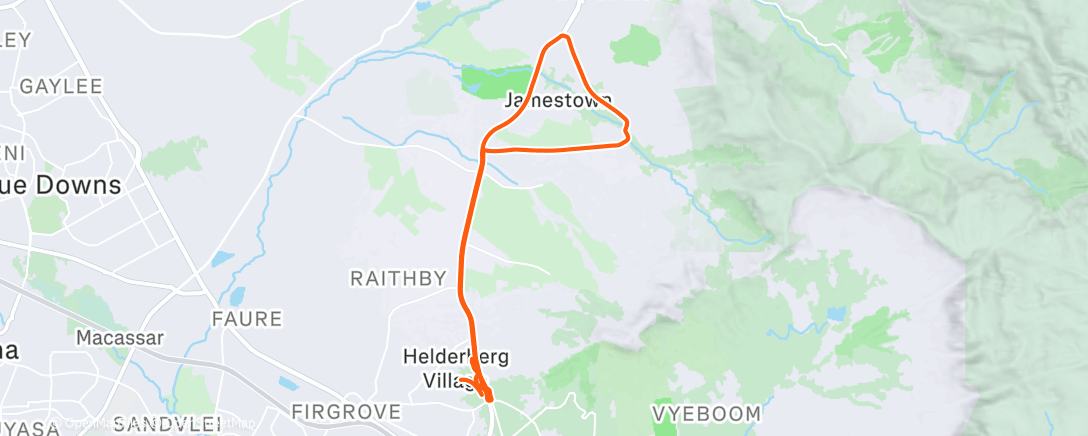 Mapa de la actividad (Easy TT spin)