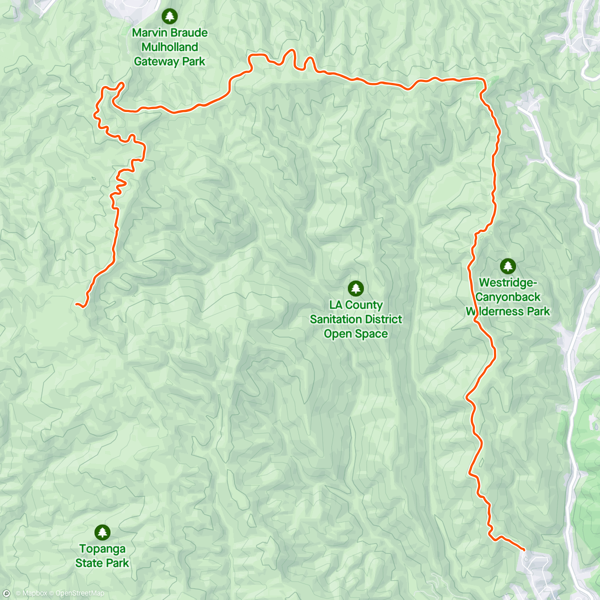 Map of the activity, Luis send off Gravel Ride