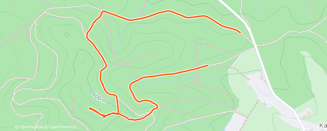 Map of the activity, Afternoon Walk