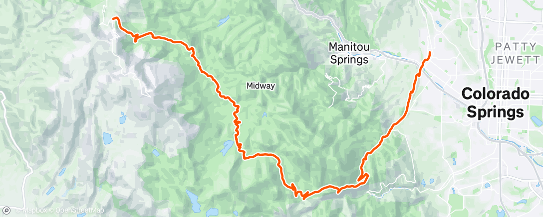 Map of the activity, Elk Parking