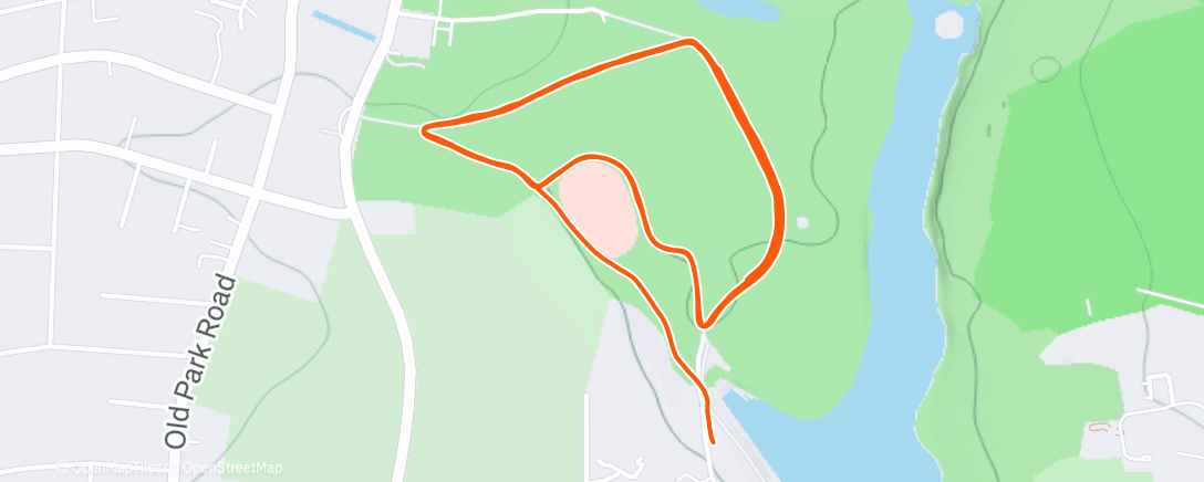 Map of the activity, A very lively Christmas Roundhay parkrun