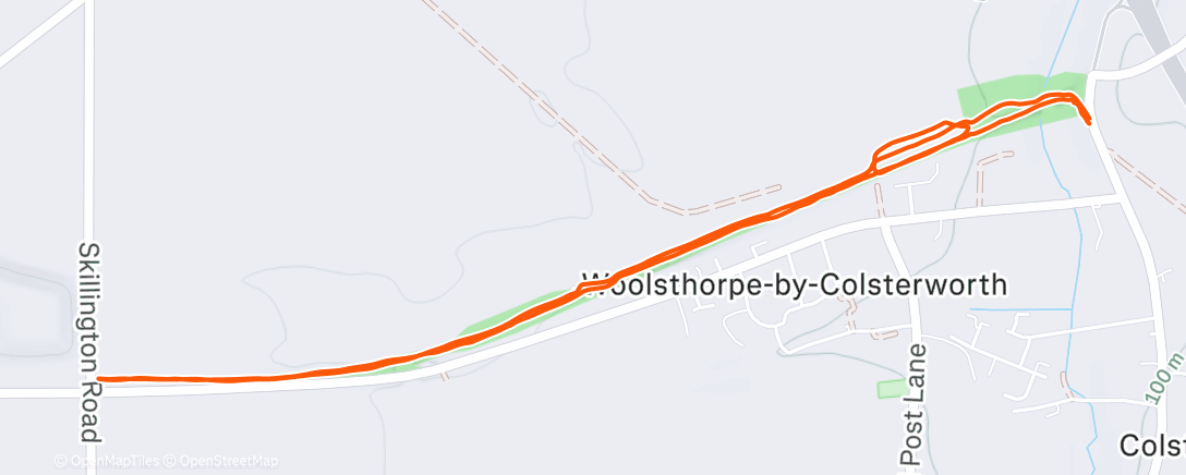 Map of the activity, Colsterworth Nature Trail Walk with Bugsy, Gordon and Mark