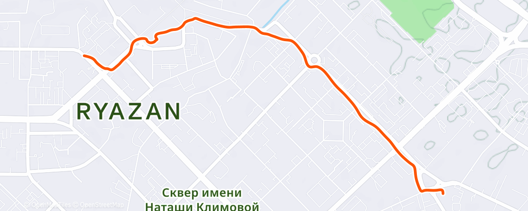 Map of the activity, Утренняя прогулка