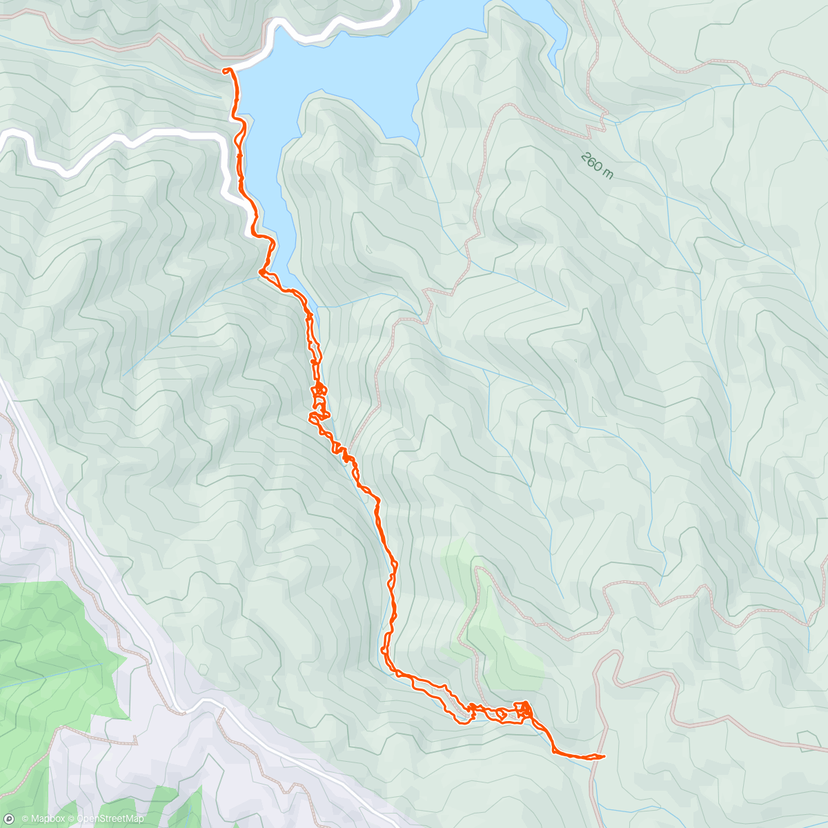 Map of the activity, Alpine Lake to Cataract Falls with Colleen and Tessa the adventure dog 🐕