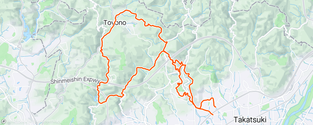 Map of the activity, ほぼ終始小雨ライド🚵‍♂️