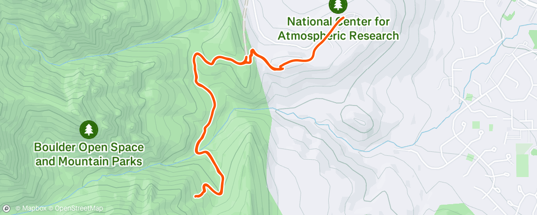 Map of the activity, Afternoon Walk