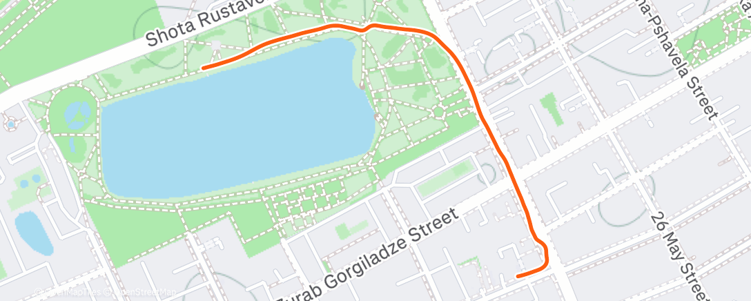 Карта физической активности (Afternoon Walk)