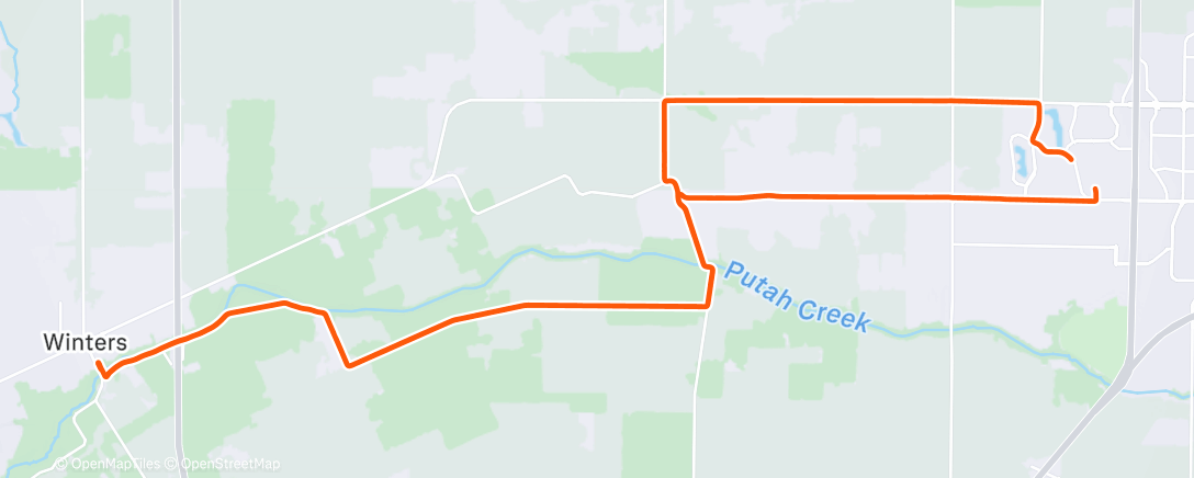 Map of the activity, Morning Ride