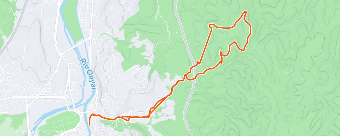 Map of the activity, Going to need to find that auto-pause function