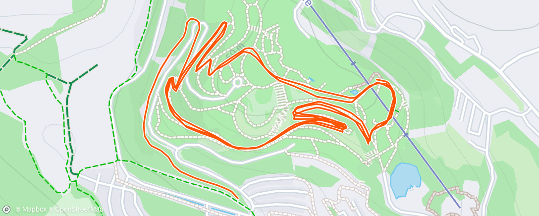 Mapa da atividade, Eden Park run