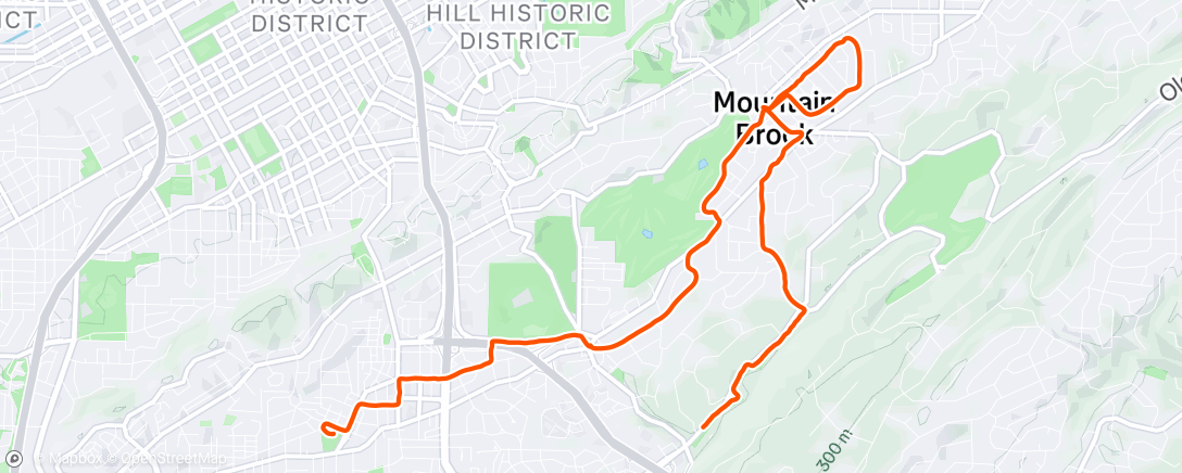 Map of the activity, Morning Run