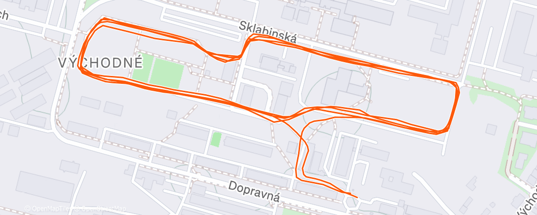 Map of the activity, Memoriál Cyrila Sekerku – Zimný beh Rendezom