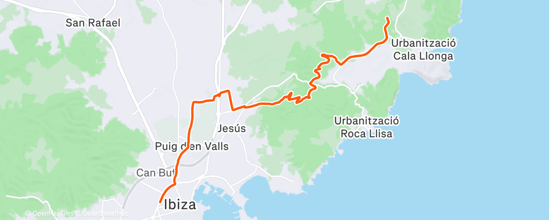 Map of the activity, patilla out