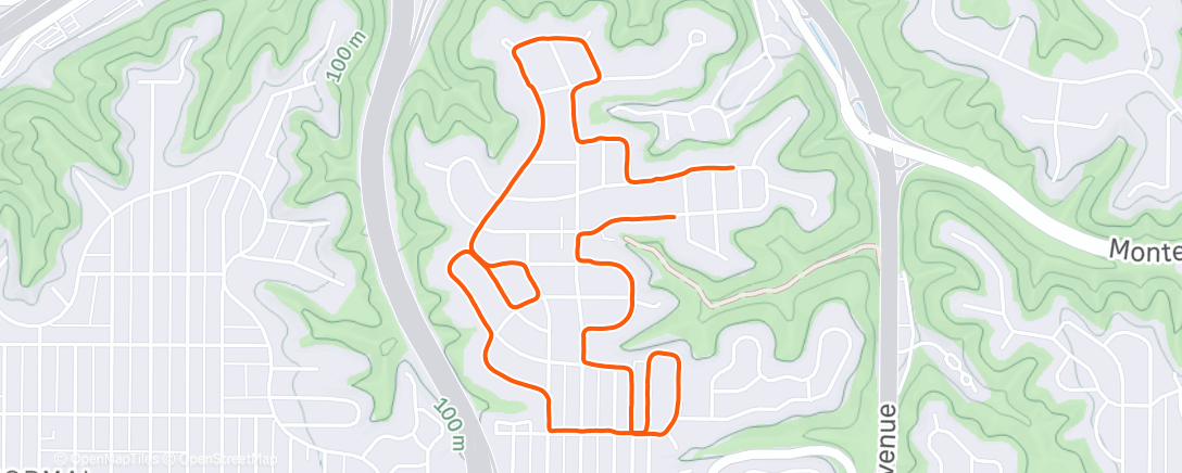 Map of the activity, One day off