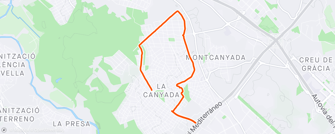 Mapa da atividade, Morning Run