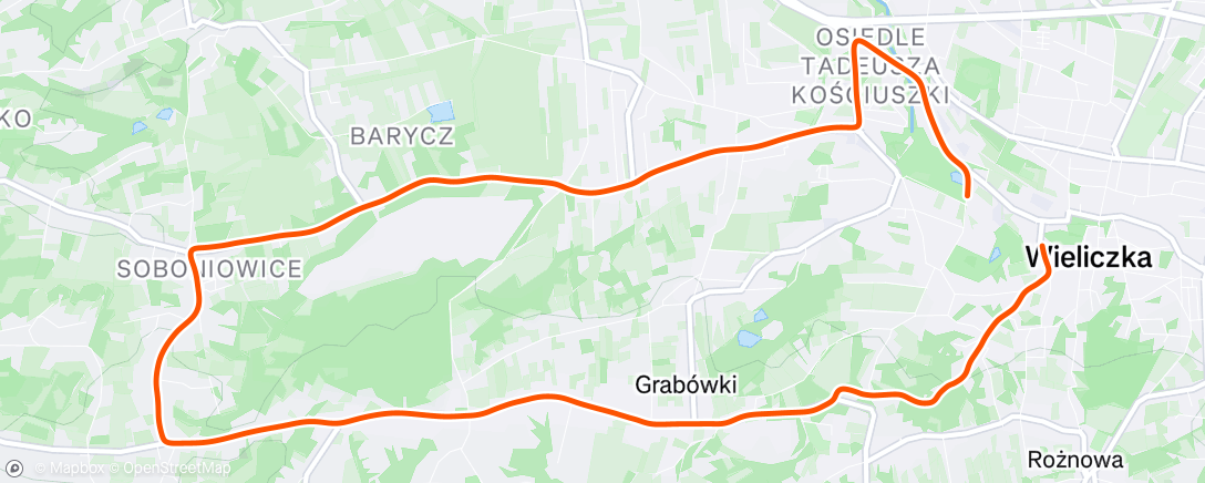 Map of the activity, Tour de pologne #7