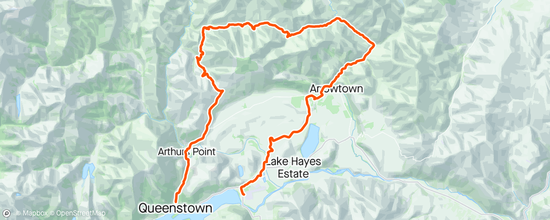 Map of the activity, Coronet loop trail