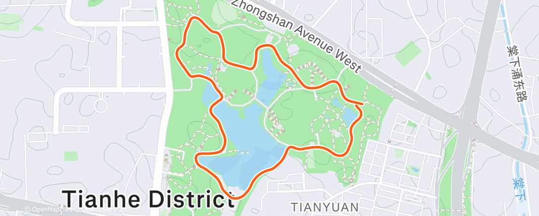 Map of the activity, 傍晚远足