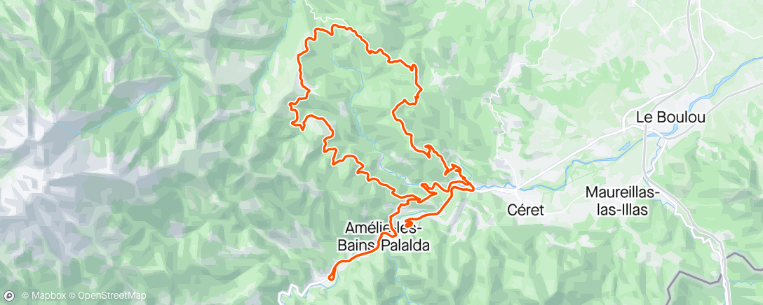 Map of the activity, Taillet et col xatard