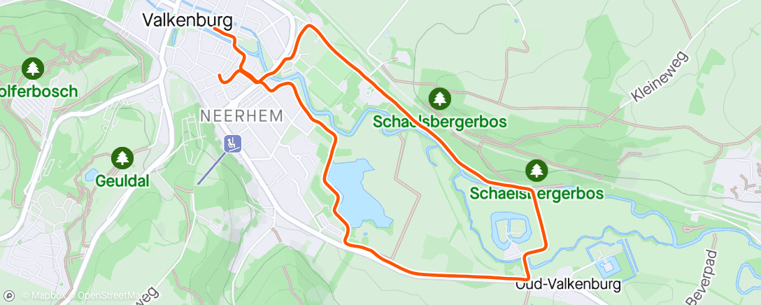 アクティビティ「Ochtendloop」の地図