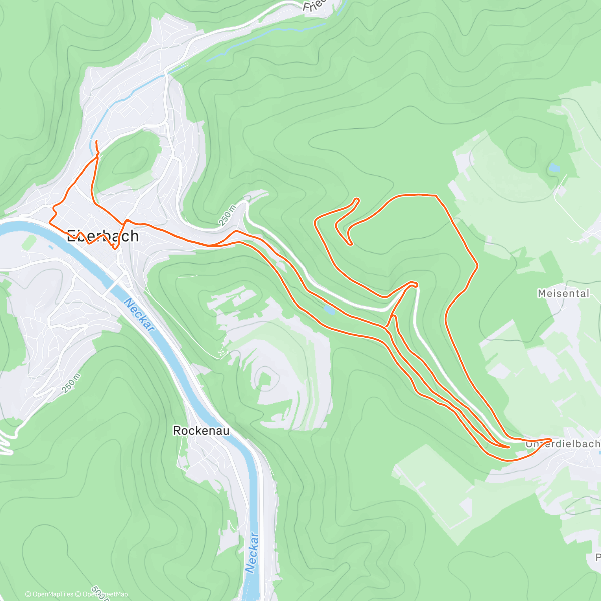 Map of the activity, Eberbach Rundfahrt