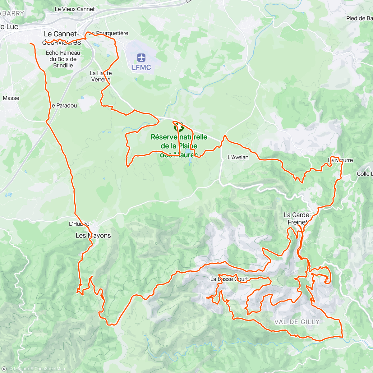 Map of the activity, KTM X-Strada Master # Val de Gilly