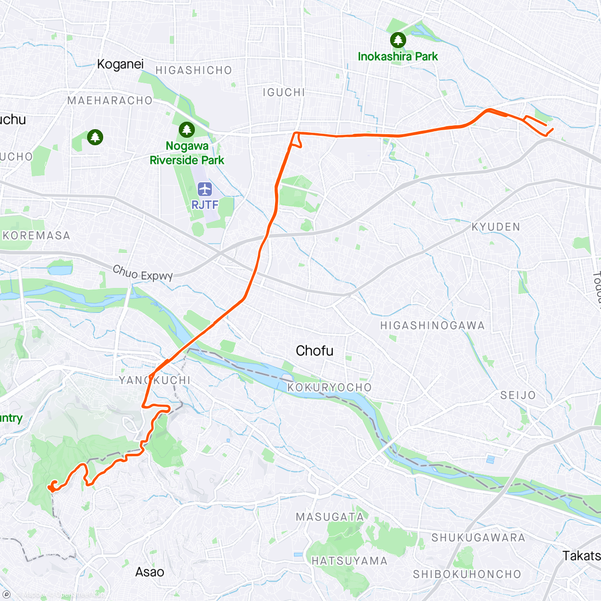 Map of the activity, スマイルバイクパーク