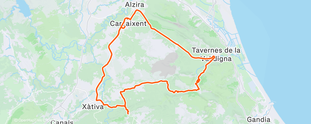 Map of the activity, Morning Ride