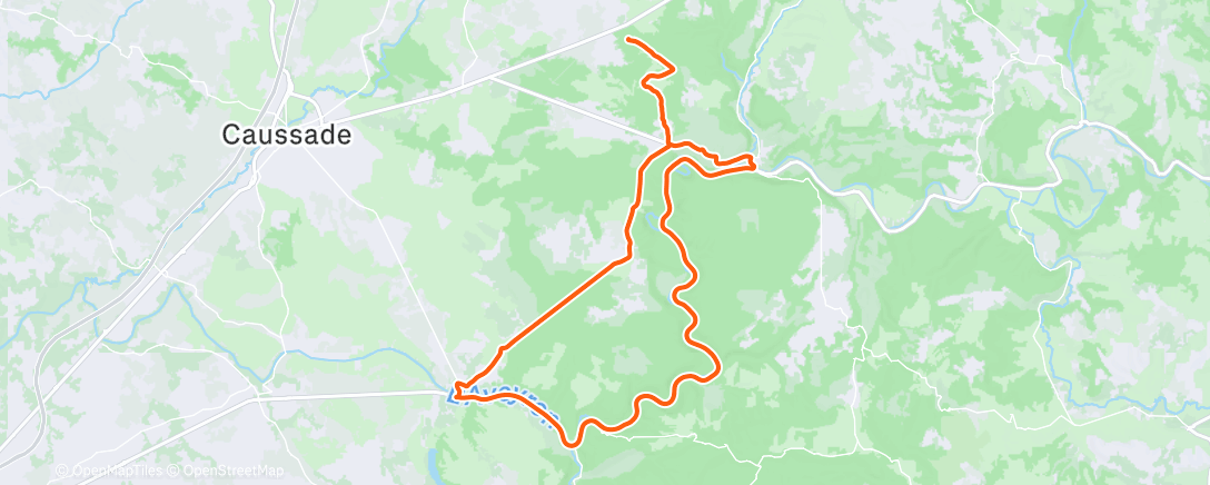 Карта физической активности (Afternoon Ride)