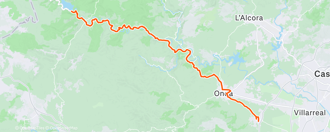 Map of the activity, Montanejos 🕊️