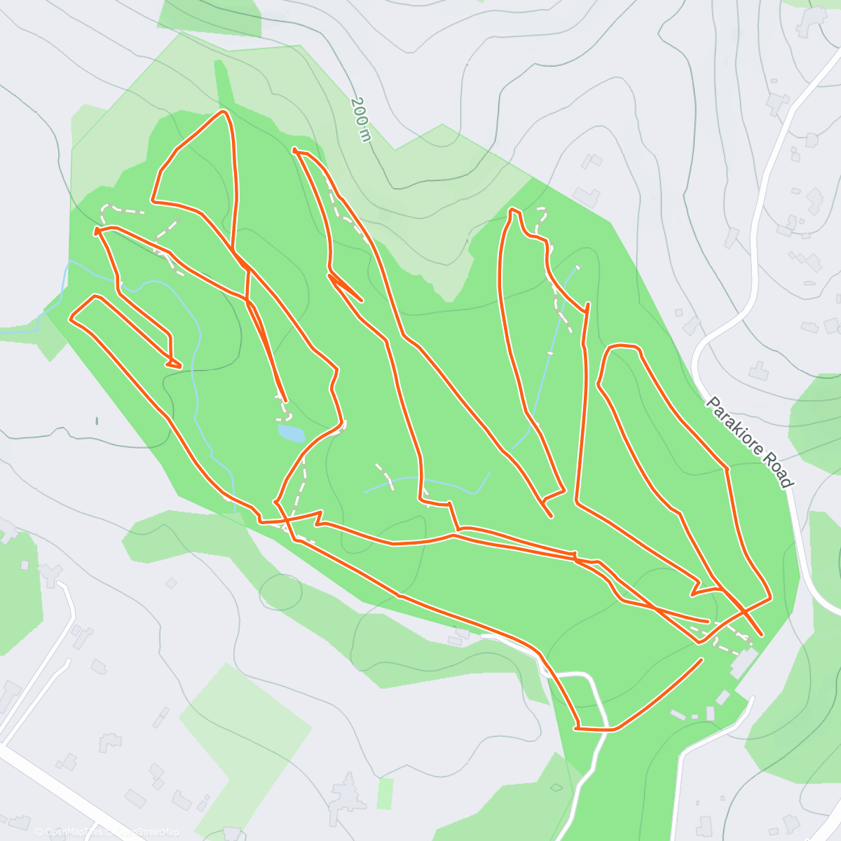 Map of the activity, New years days speed golf ⛳️…80