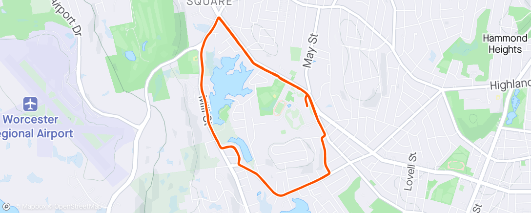 Map of the activity, CMS Saturday 5k/10k - CCW