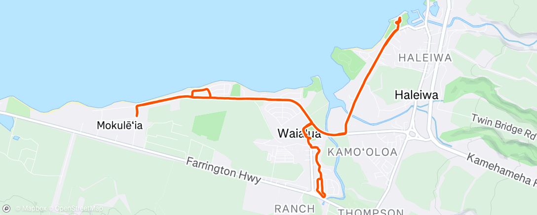 Map of the activity, Slow distance. Feeling sick still