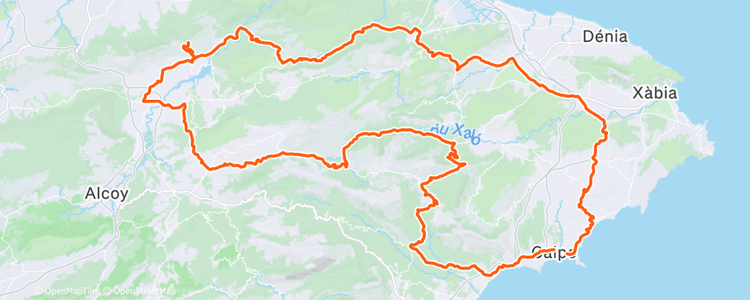 Map of the activity, Vélo du matin